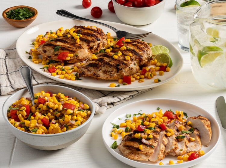 Fiesta Lime Chicken with Fresh Corn Salsa