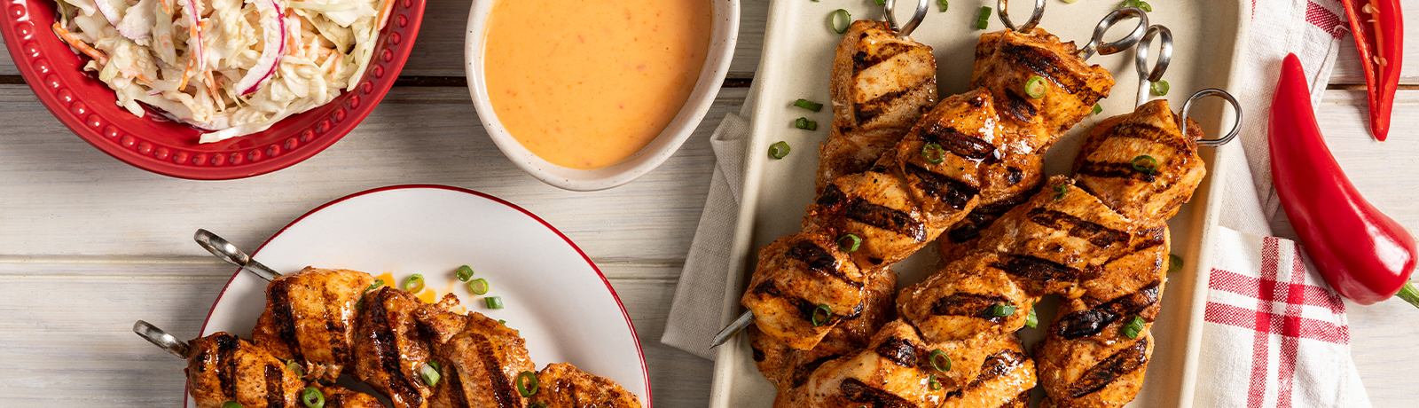 Firecracker Chicken Kabobs