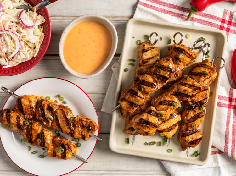 Grilled Firecracker Chicken Kabobs