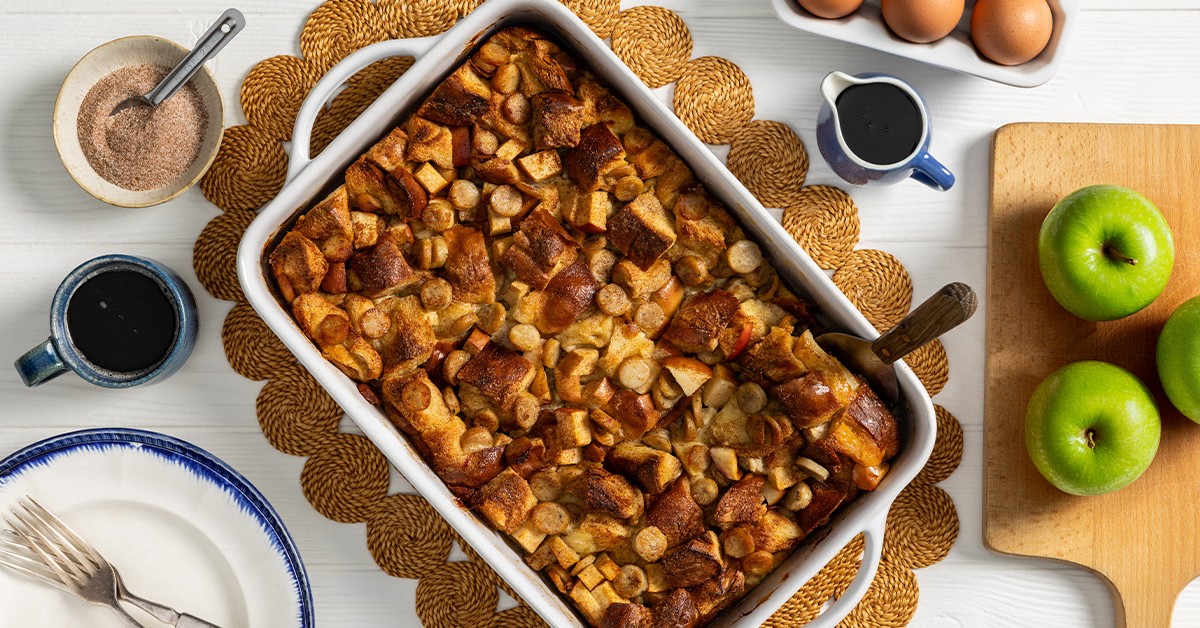 Savory Apple Chicken Sausage French Toast Casserole - Bell & Evans