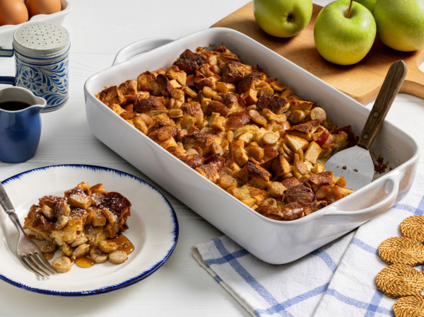 Savory Apple Chicken Sausage French Toast Casserole