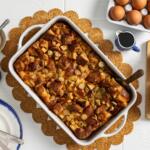 Savory Apple Chicken Sausage French Toast Casserole