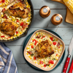 Garlic Butter Cream Corn Chicken Skillet
