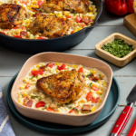 Garlic Butter Cream Corn Chicken Skillet