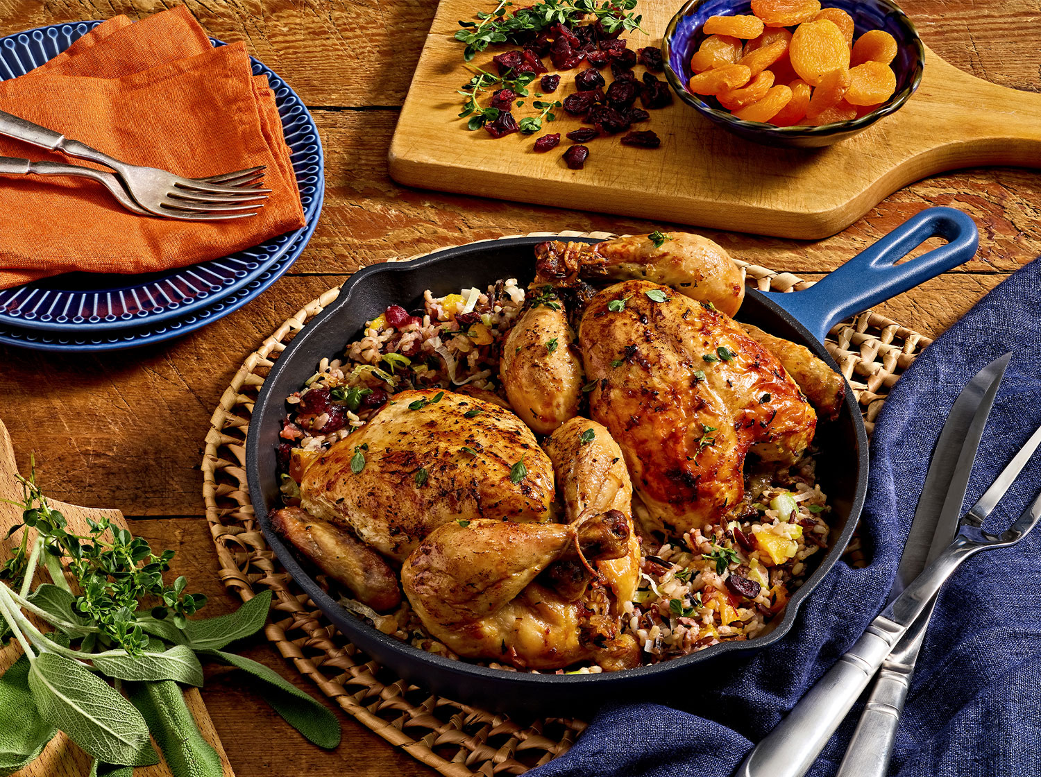 Garlic & Rosemary Butter Roasted Cornish Hen