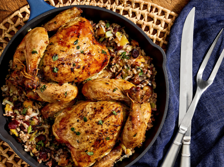 Garlic and Rosemary Butter Roasted Cornish Hen