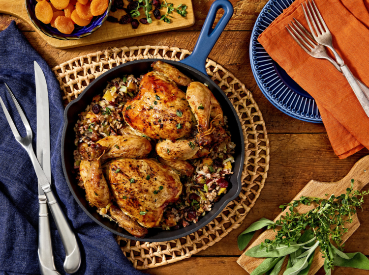 Garlic and Rosemary Butter Roasted Cornish Hen