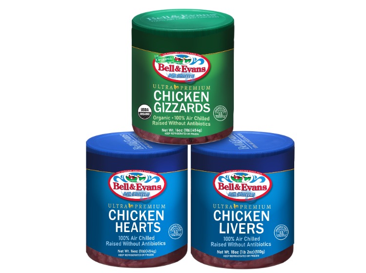 Bell & Evans Giblets: Livers, Gizzards, Hearts