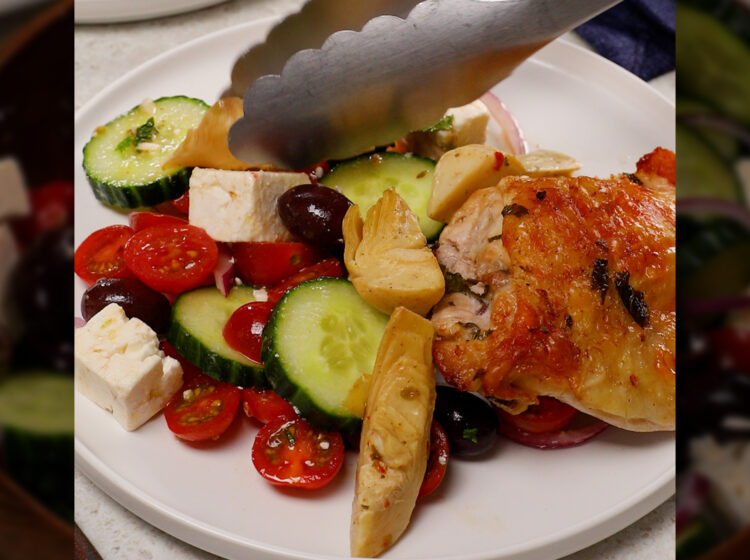 Air-Fryer Greek-Style Chicken and Artichokes