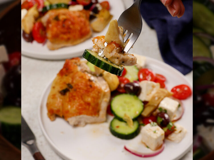Air-Fryer Greek-Style Chicken and Artichokes