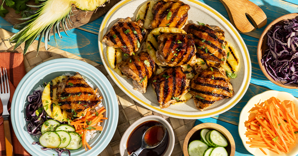 Hawaiian-Style Grilled Chicken Bowls - Bell & Evans