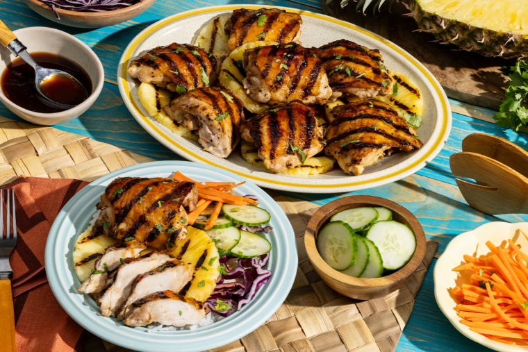 Hawaiian-Style Grilled Chicken Bowls