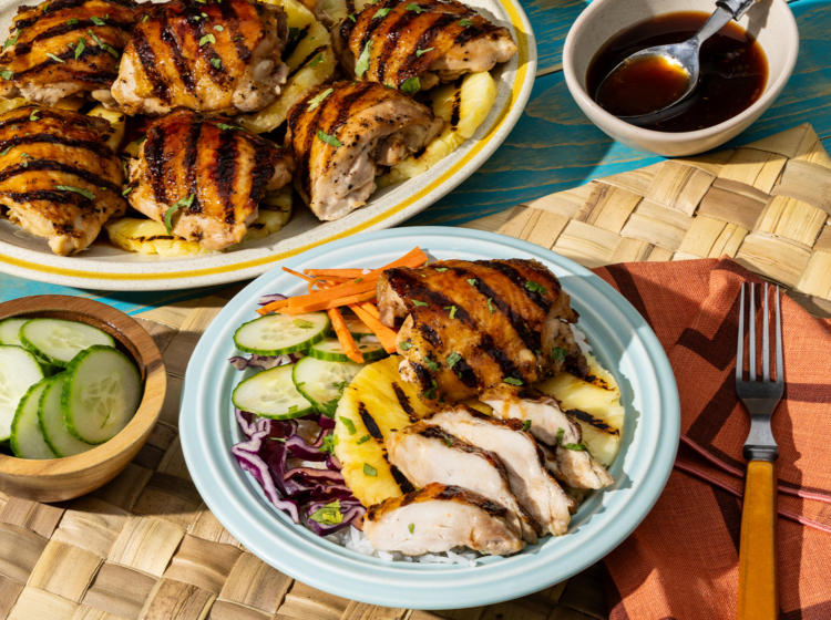 Hawaiian-Style Grilled Chicken Bowls