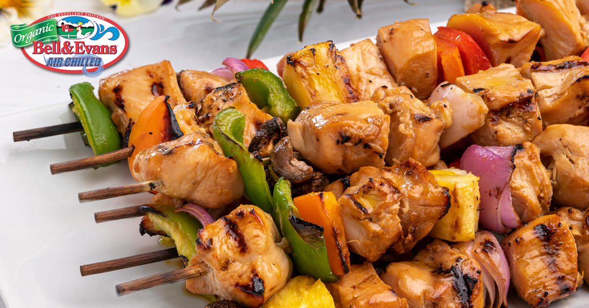 Hawaiian Chicken Kabobs - Bell & Evans
