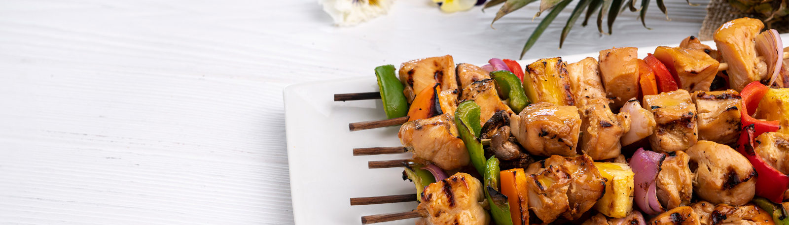 Hawaiian Chicken Kebabs