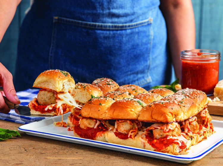 Chicken Meatball Party Sliders