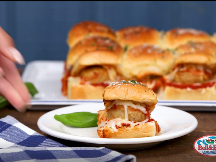Chicken Meatball Party Sliders