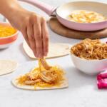 Heart Shaped Chicken Quesadillas