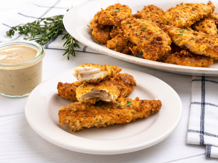 Low-Carb Parmesan Chicken Tenders (Air Fryer)