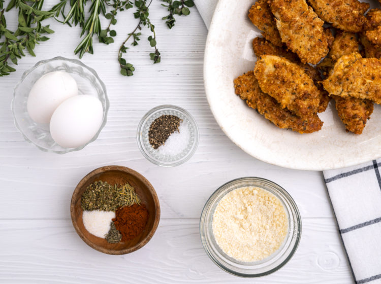 Low-Carb Parmesan Chicken Tenders (Air Fryer)
