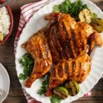 Grilled Honey-Sriracha Spatchcock Chicken