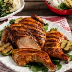 Grilled Honey-Sriracha Spatchcock Chicken