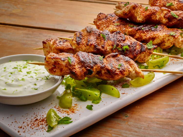 Grilled Jerk Chicken Skewers