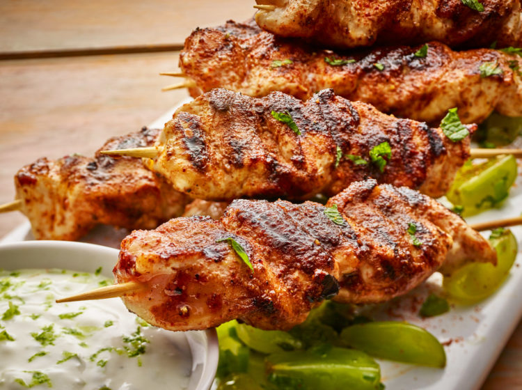 Grilled Jerk Chicken Skewers