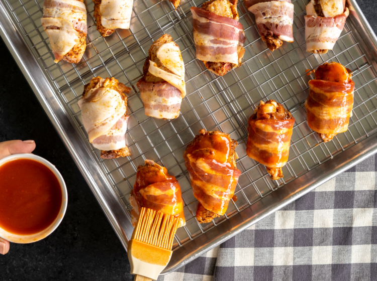 Keto Bacon-wrapped Chicken Wings