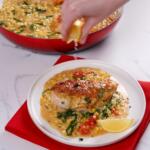 One-pot Lemon Orzo Chicken with Sweet Corn