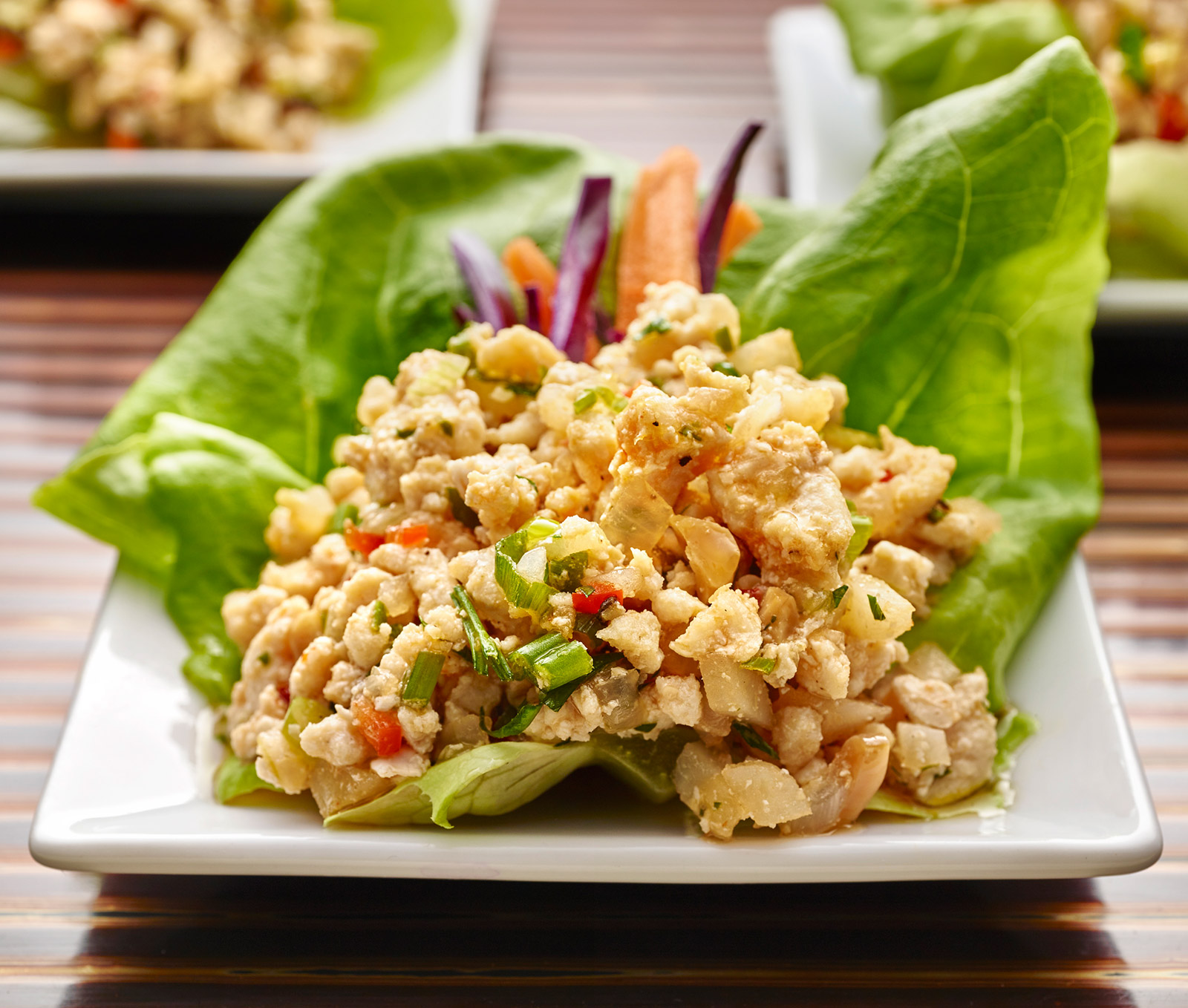 Chicken Lettuce Wraps with Ground Chicken