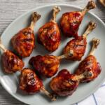 Raspberry BBQ Chicken Lollipops