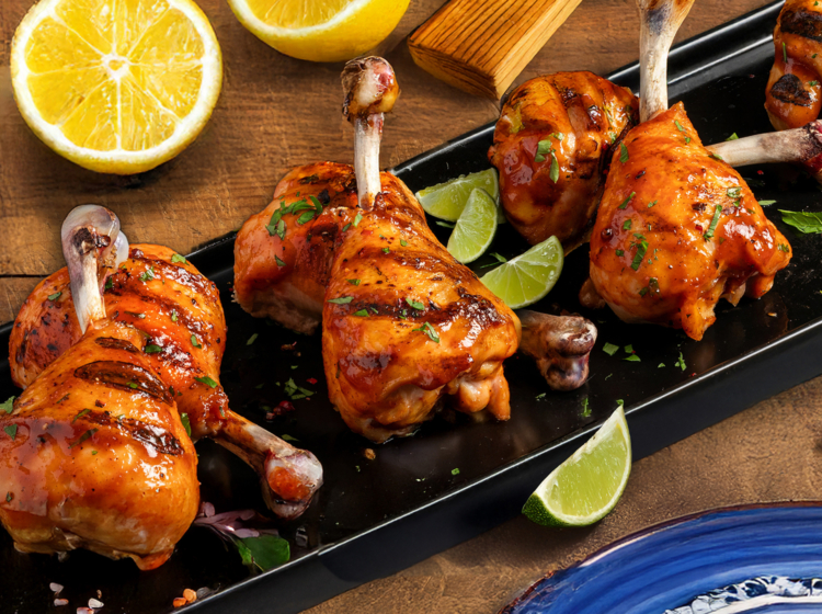 Grilled Chicken Drumstick Lollipops