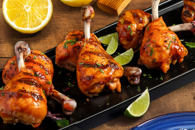 Grilled Chicken Drumstick Lollipops