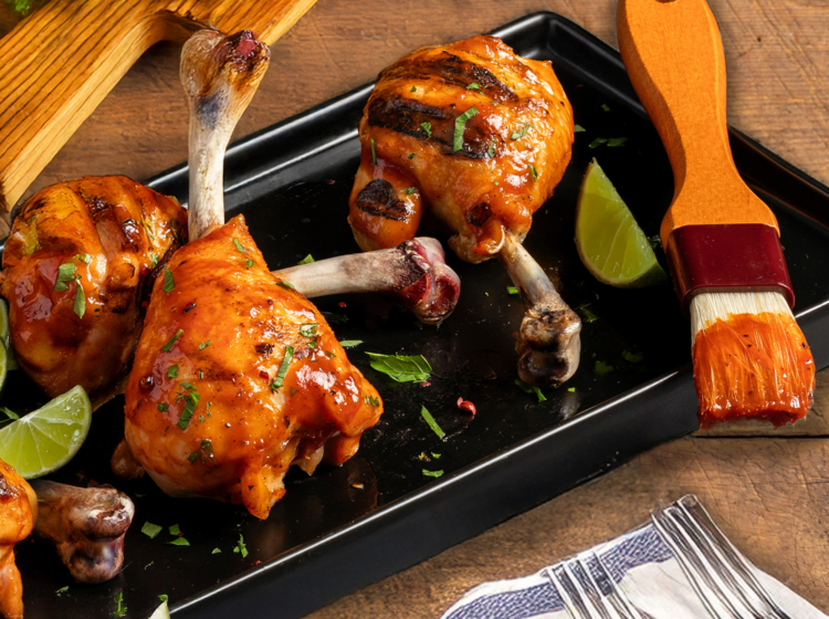 Grilled Chicken Drumstick Lollipops