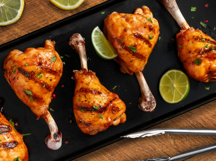 Grilled Chicken Drumstick Lollipops