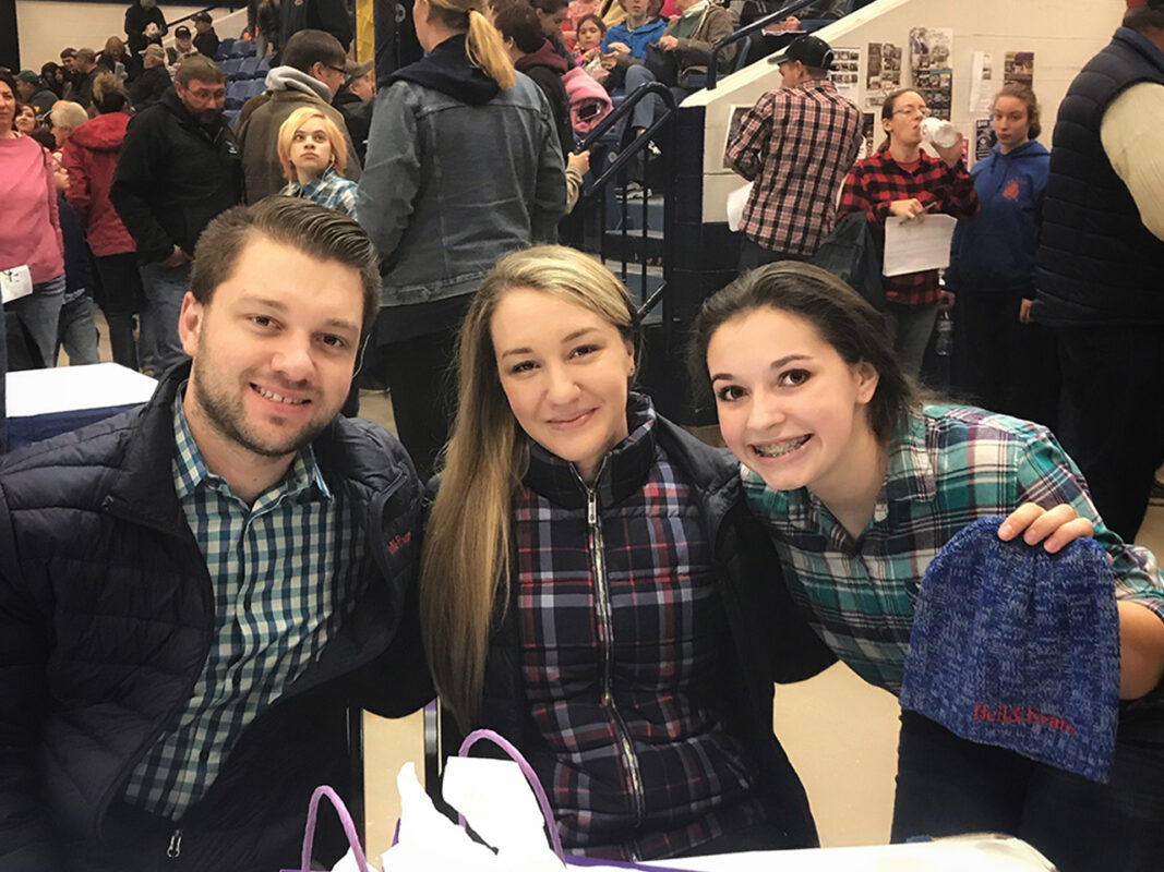Margo and Buddy supporting local youth at the Farm Show