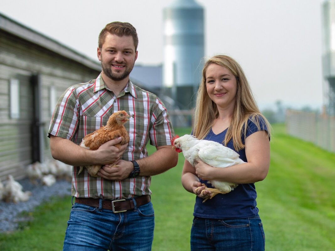 Margo and Buddy on the Farm