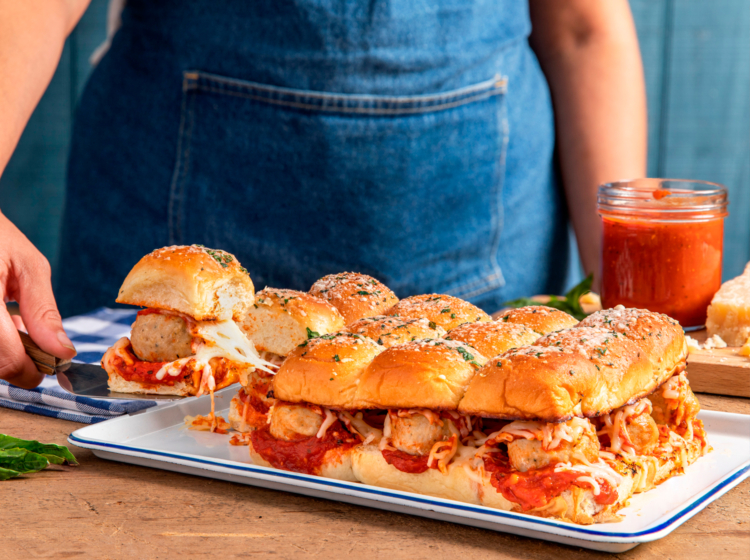Parmesan Meatball Sliders
