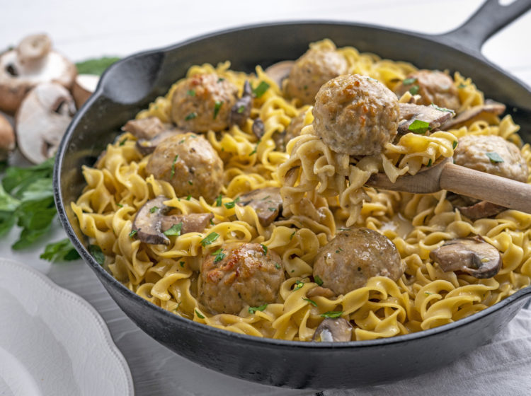 Chicken Meatball Stroganoff Recipe