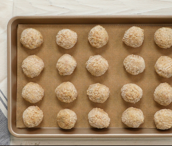 Chicken Meatballs made with Italian Seasoned Ground Chicken