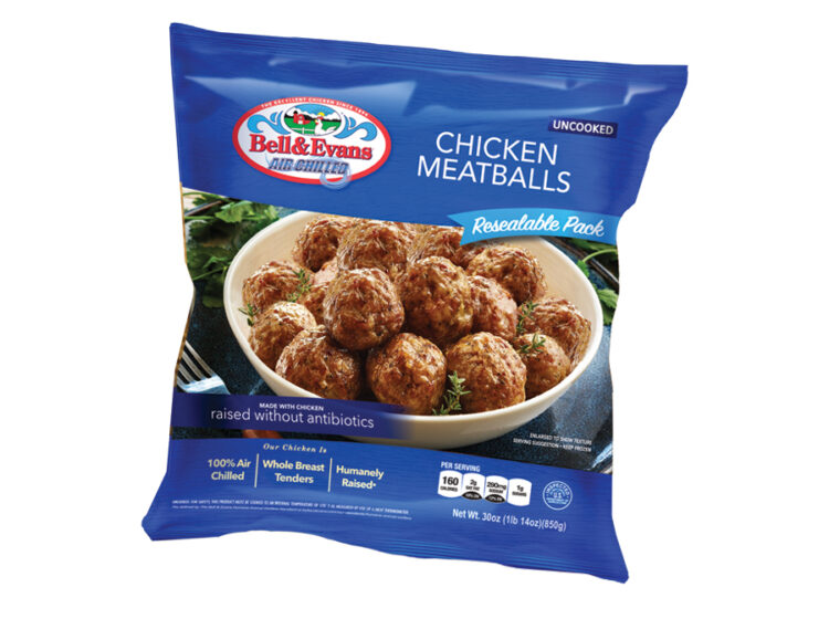 Bell & Evans Chicken Meatballs resealable bag