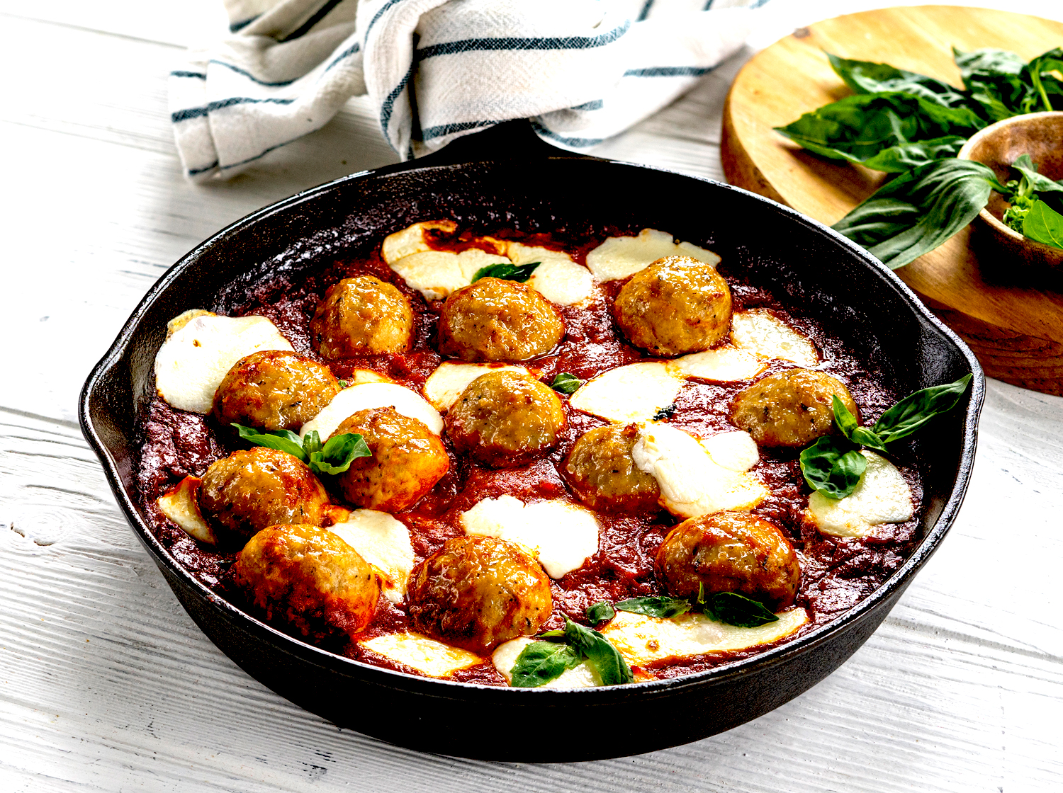Chicken Meatballs made with Italian Seasoned Ground Chicken