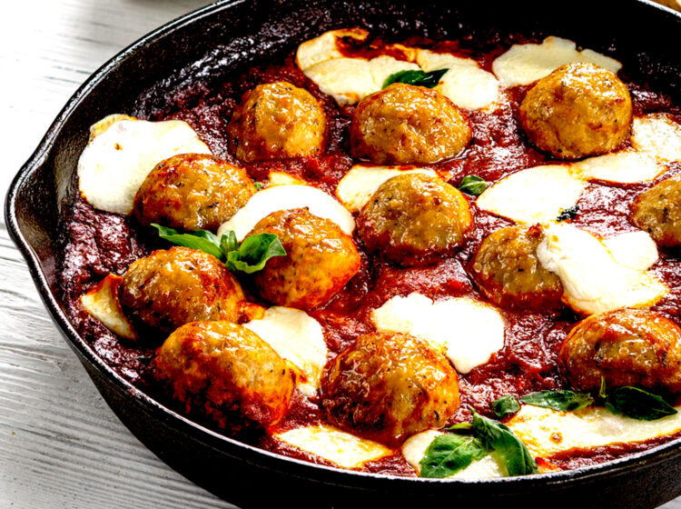 Chicken Meatballs made with Italian Seasoned Ground Chicken