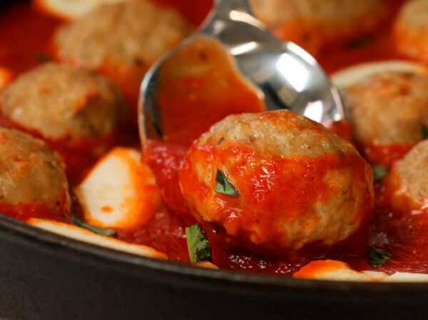 Chicken Meatballs made with Italian Seasoned Ground Chicken