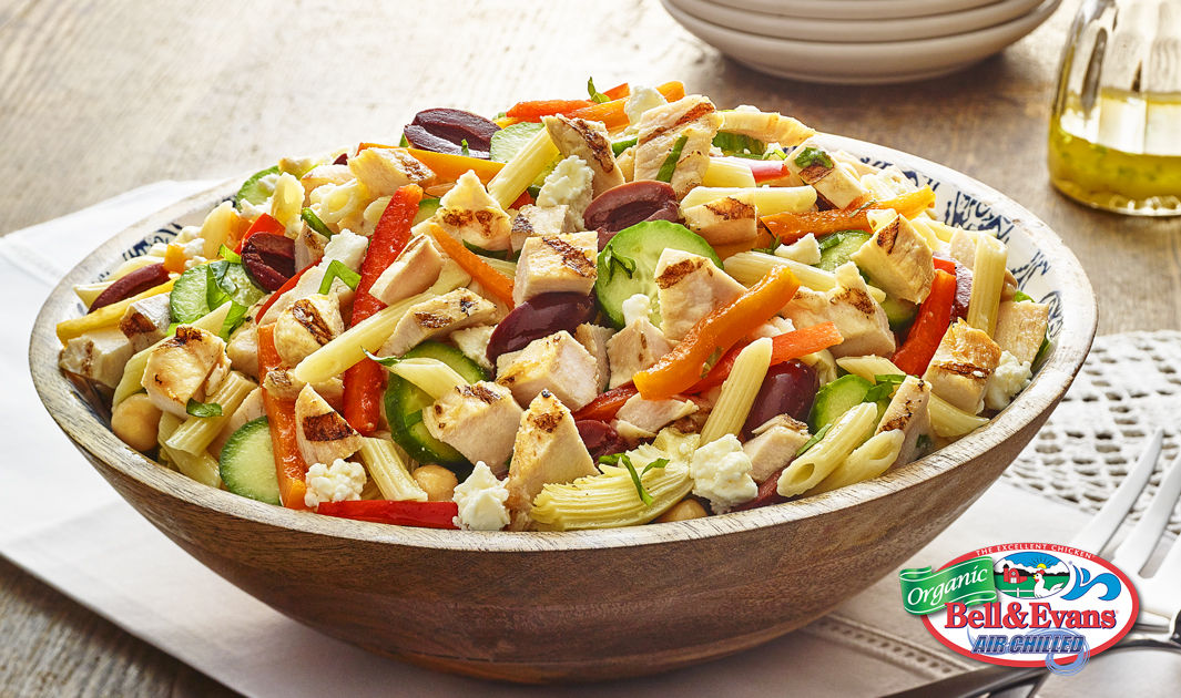 Mediterranean Chicken & Pasta Salad - Bell & Evans