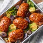Hoisin Honey Mini Chicken Meatloaf Sheetpan