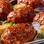 Hoisin Honey Mini Chicken Meatloaf Sheetpan
