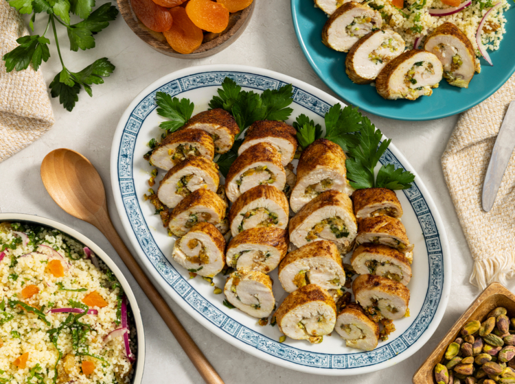Moroccan-Style Stuffed Chicken Roll-ups