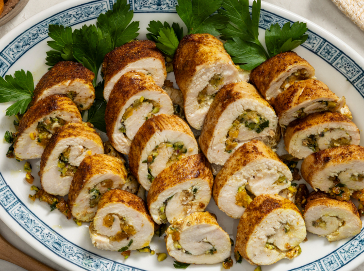 Moroccan-Style Stuffed Chicken Roll-ups